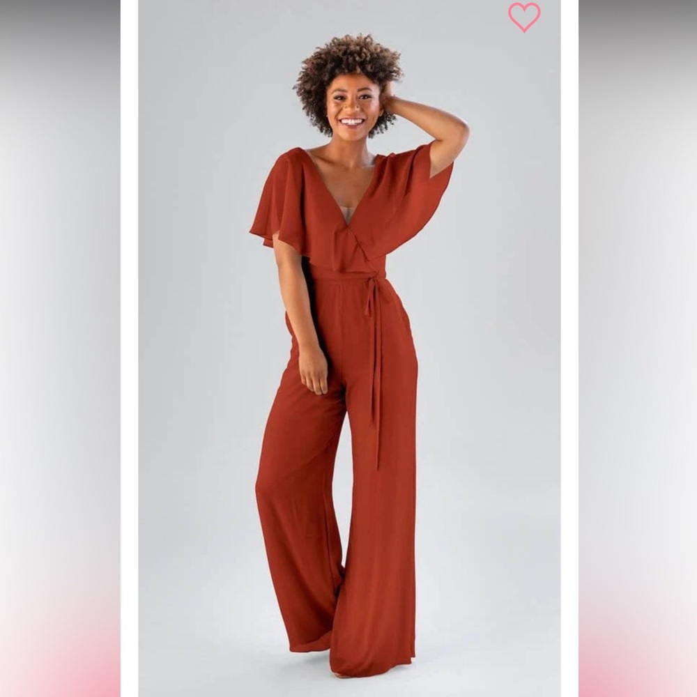 Rust Bridesmaid Jumpsuit